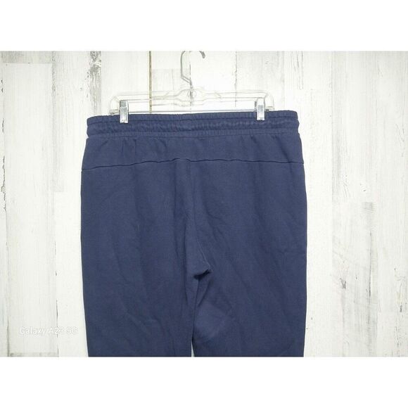 Puma Sweatpants Men’s Size Large Dark Blue Jogger Drawstring Pockets Athleisure - Picture 6 of 8